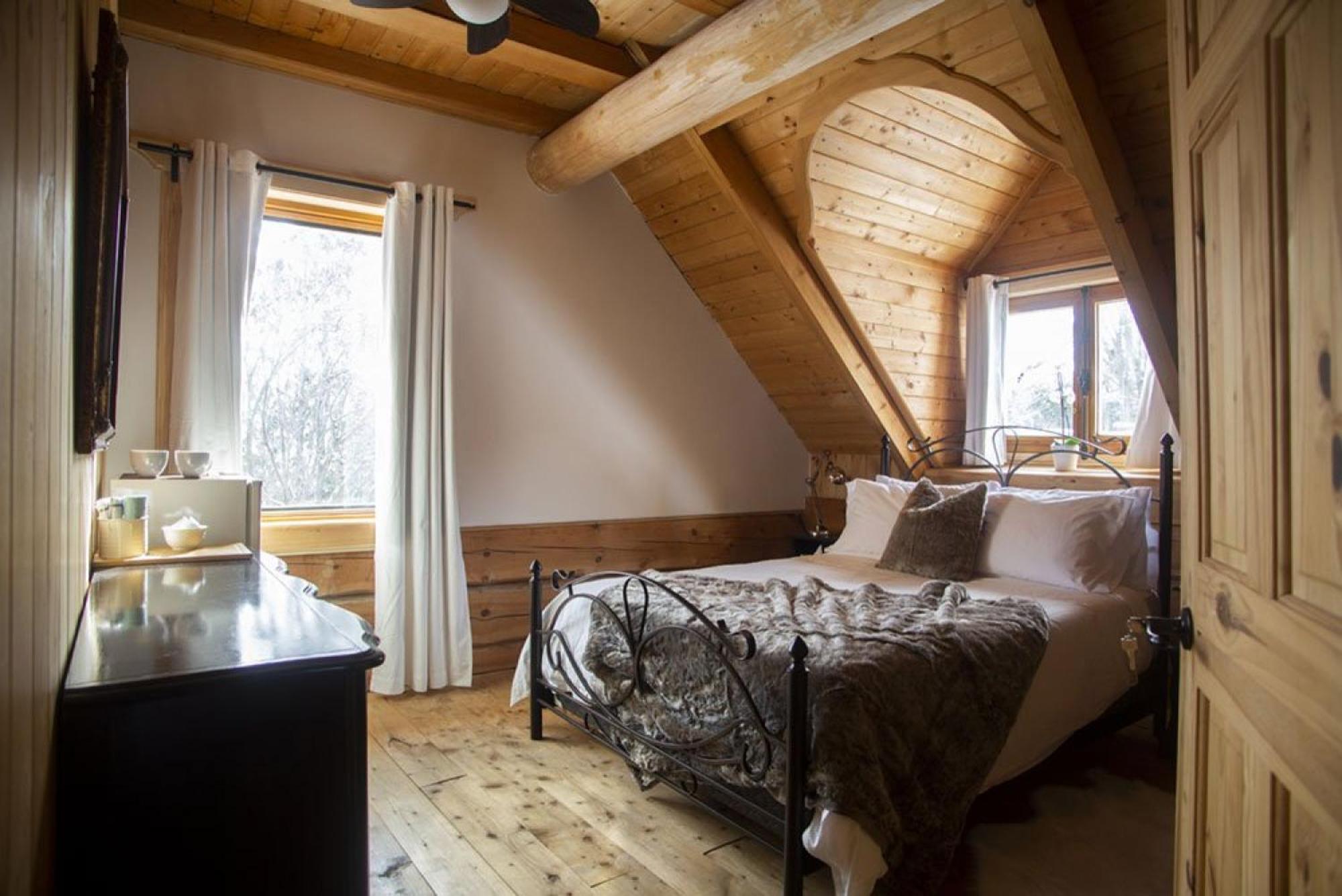 Hebergement "La Maison En Bois Rond" Sainte-Marie Zimmer foto
